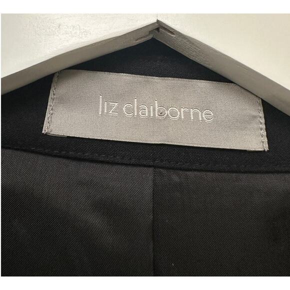 Black Single Breasted Long Sleeve Collared Blazer Jacket Size 6 - Picture 3 of 10